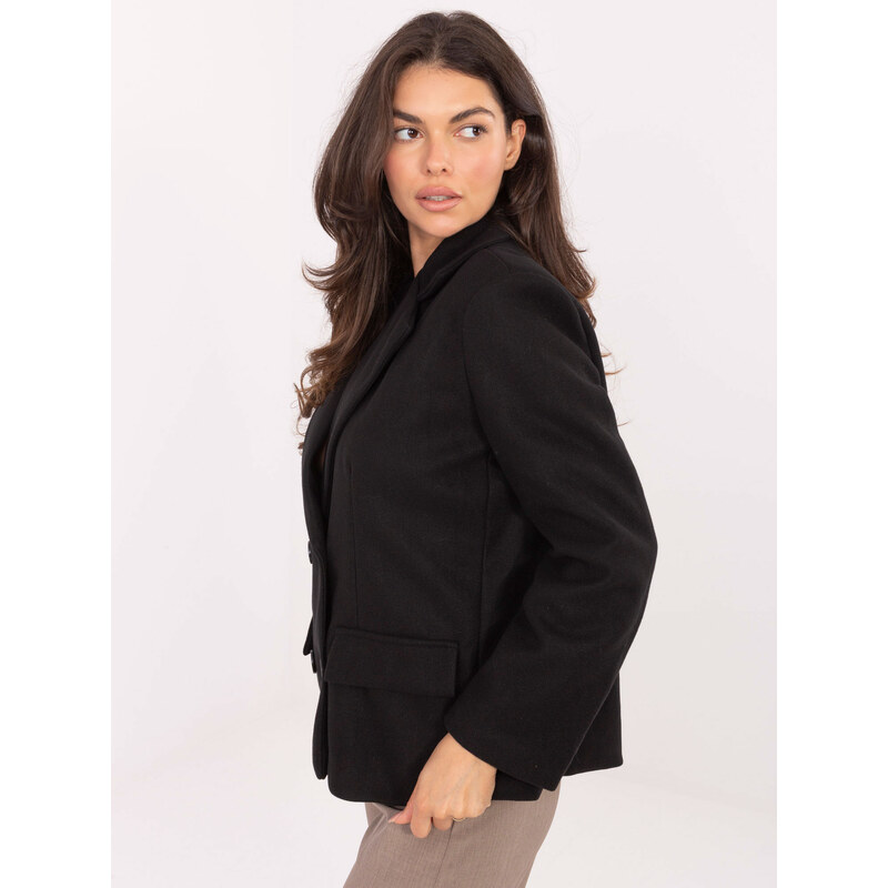 RUE PARIS Jacket-IT-KR-FL9559.02P-black