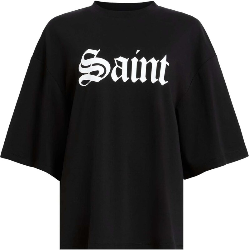 AllSaints Tričko AMELIE černá / bílá