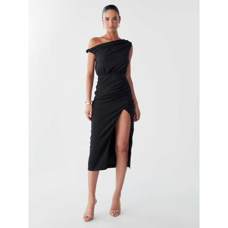 BWLDR Šaty ASH MIDI DRESS černá