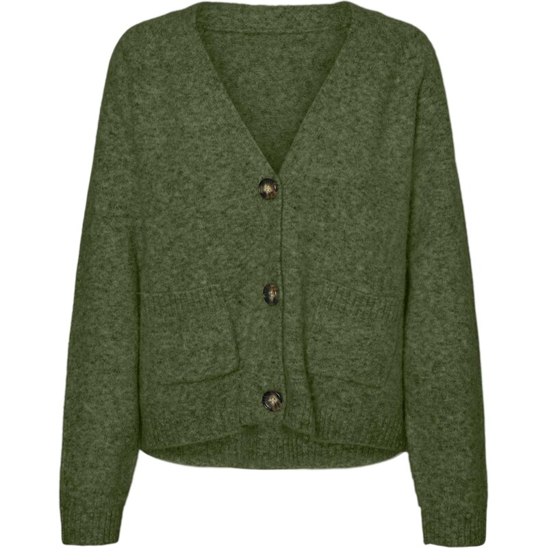 VERO MODA Kardigan VMBOOM tmavě zelená