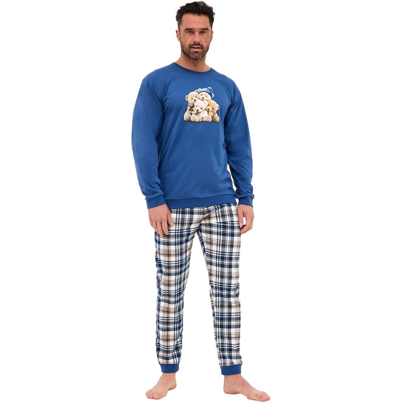 Pánské pyžamo CORNETTE 115/292 BEARS jeans