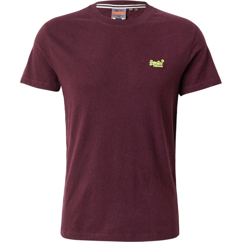 Superdry & Co Tričko Essential limetková / bordó