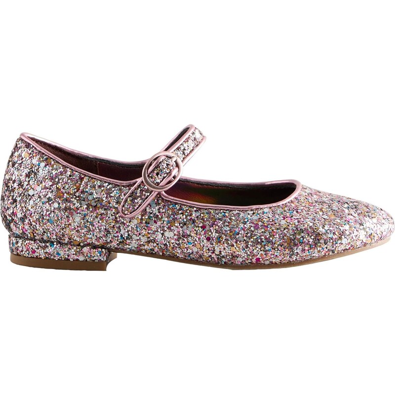 Next Baleríny bledě fialová / pink / růžová / stříbrná
