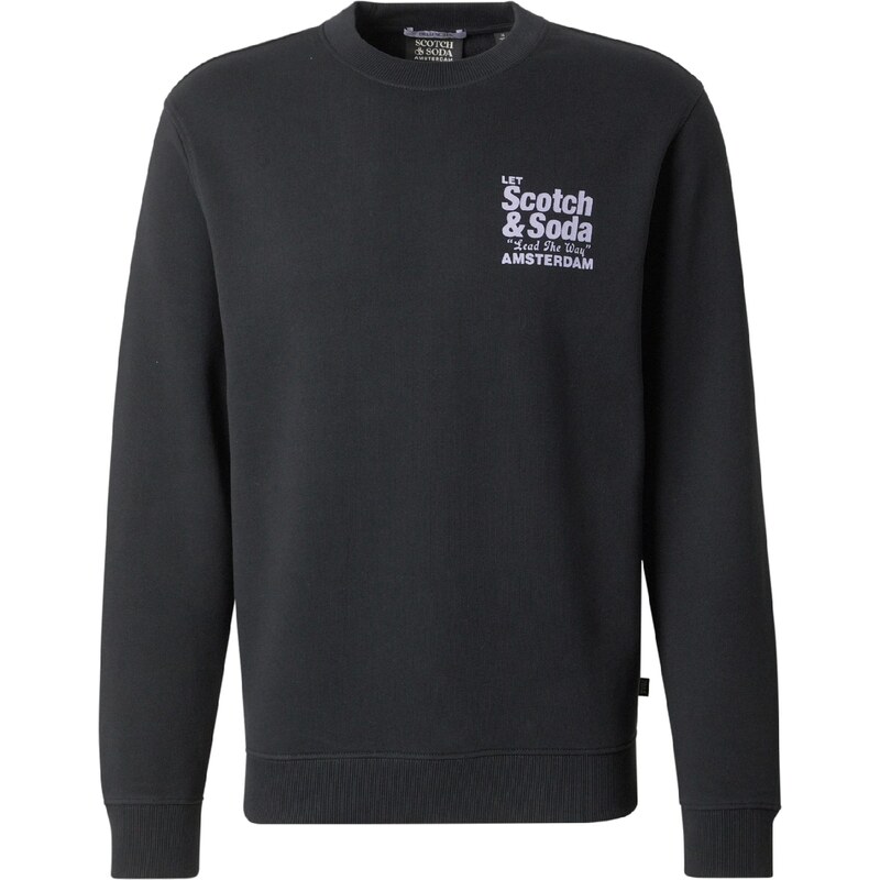SCOTCH & SODA Mikina lenvandulová / černá