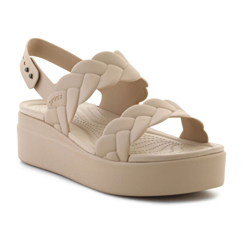 Sandály Crocs Brooklyn Woven Low Wedge W 209977-212 108396714