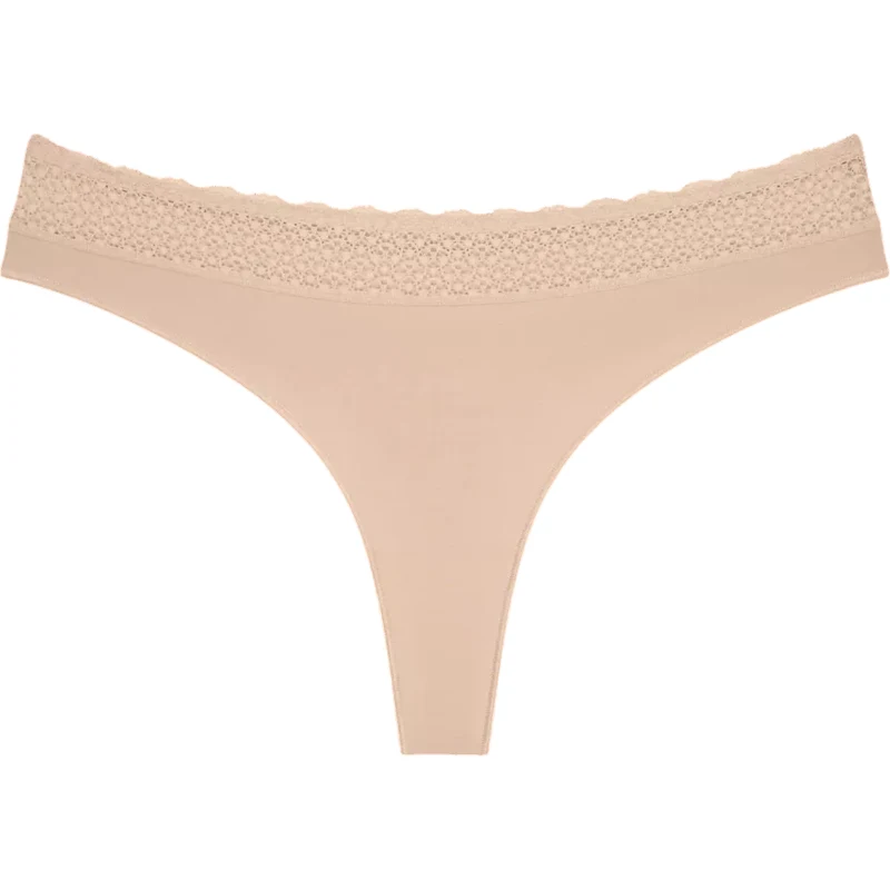 Dámská tanga Feel of Modal String 3P - YELLOW - béžová 0026 -
