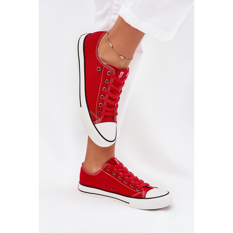 Big Star Shoes Dámské Nízké Tenisky Big Star DD274A234 Červené 109815153