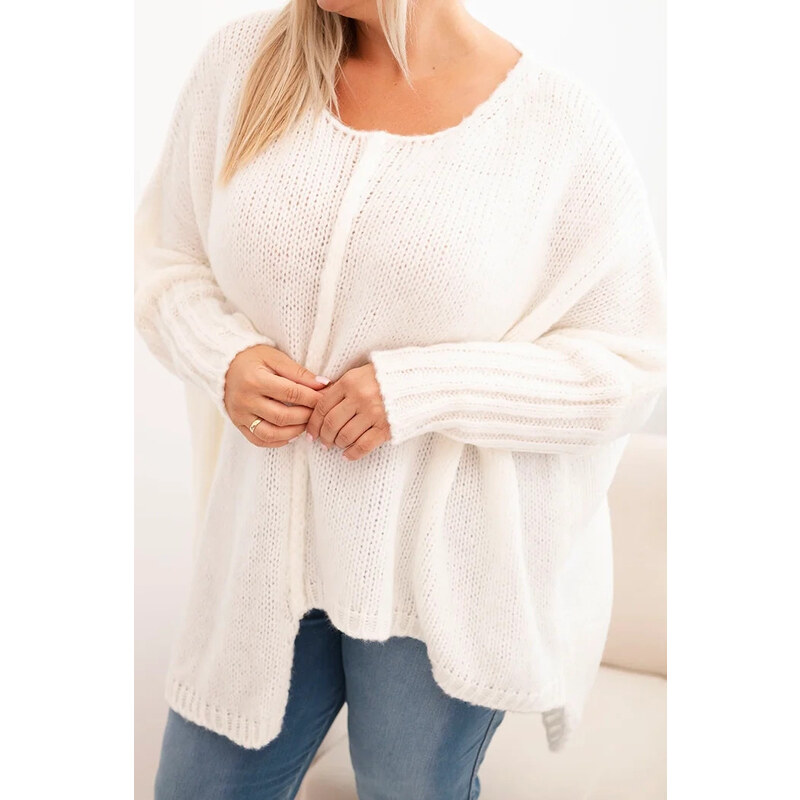 Dámský svetr Plus Size z model 21289883 s volným střihem a