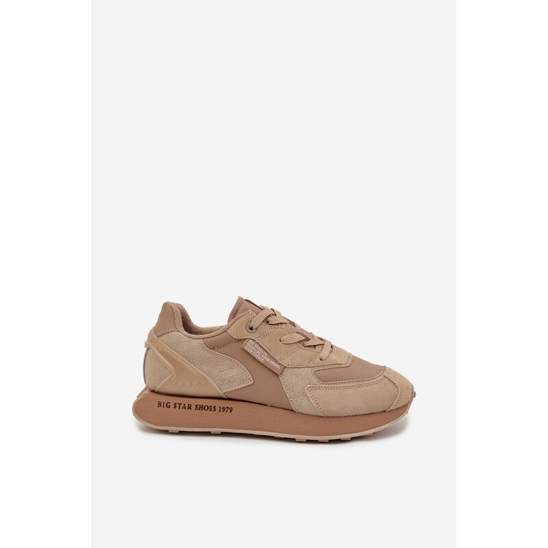 Big Star Shoes Kožené Sneakersy Pánské Big Star OO174298 Hi-Poly