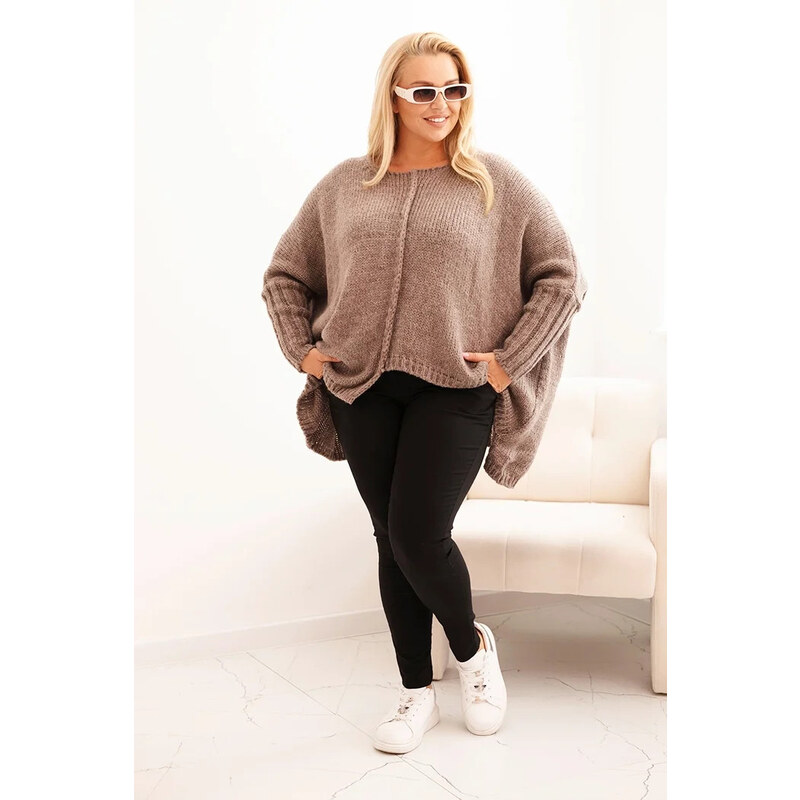 Svetr dámský Plus Size z model 21297044 s volným střihem a