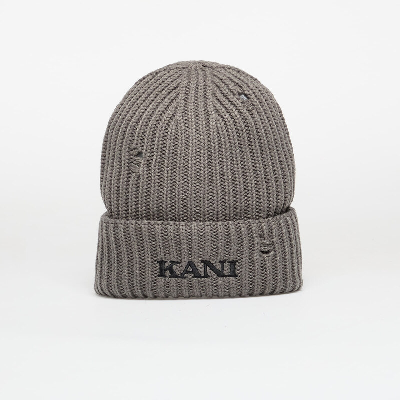 Čepice Karl Kani Retro Distress Beanie Grey Universal