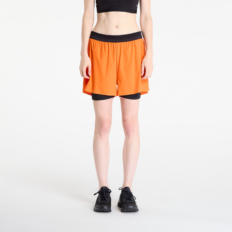 Šortky On 3 Performance 2/1 Shorts Flame/ Black S 108413081