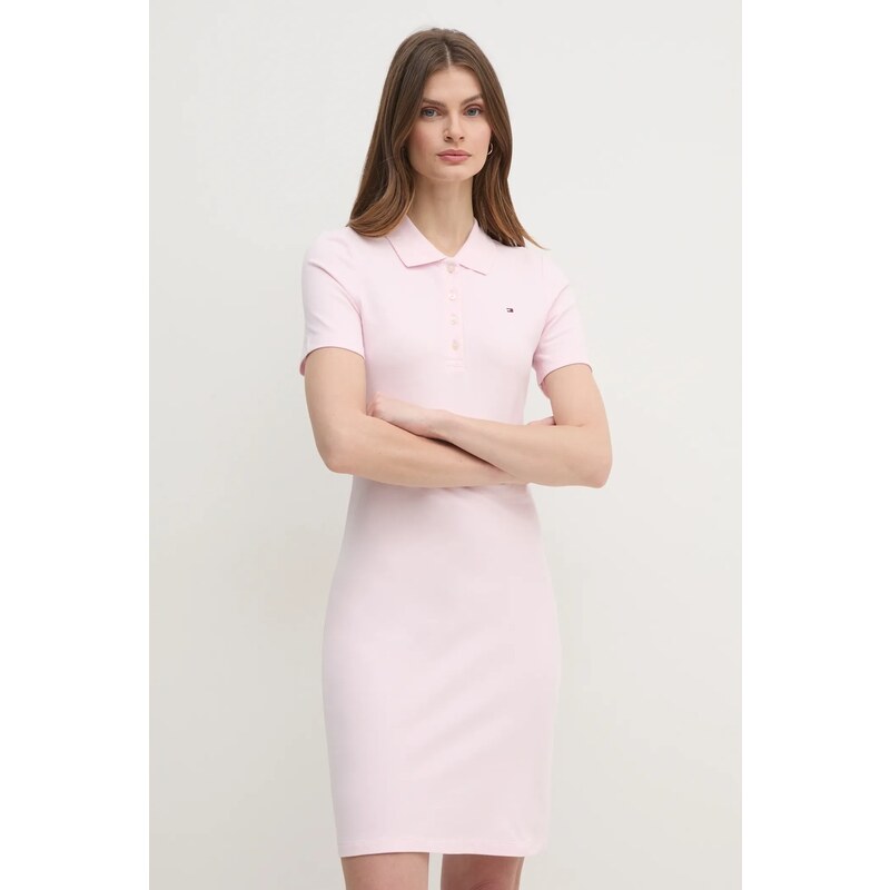 Tommy Hilfiger šaty bavlněné s elastanem 102130659