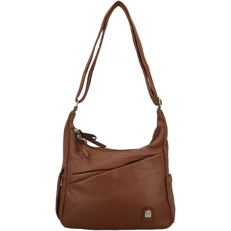 Dámská crossbody kabelka hnědá - Firenze Kathy hnědá