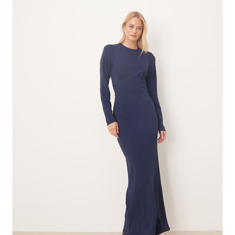 ASOS Tall ASOS DESIGN Tall satin slip bias bust detail maxi dress in 108415617
