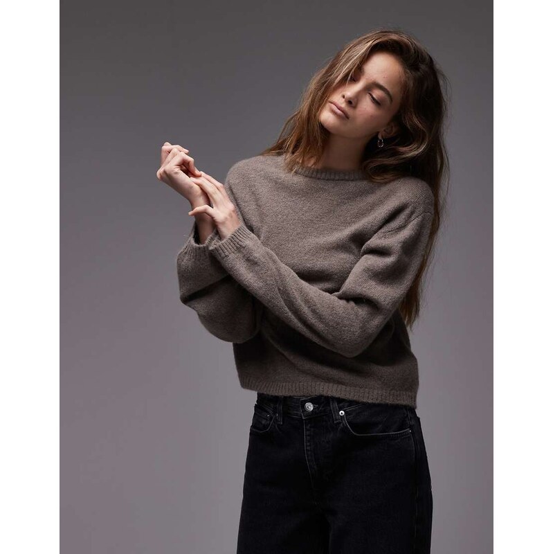 & Other Stories supersoft alpaca wool blend jumper with wide