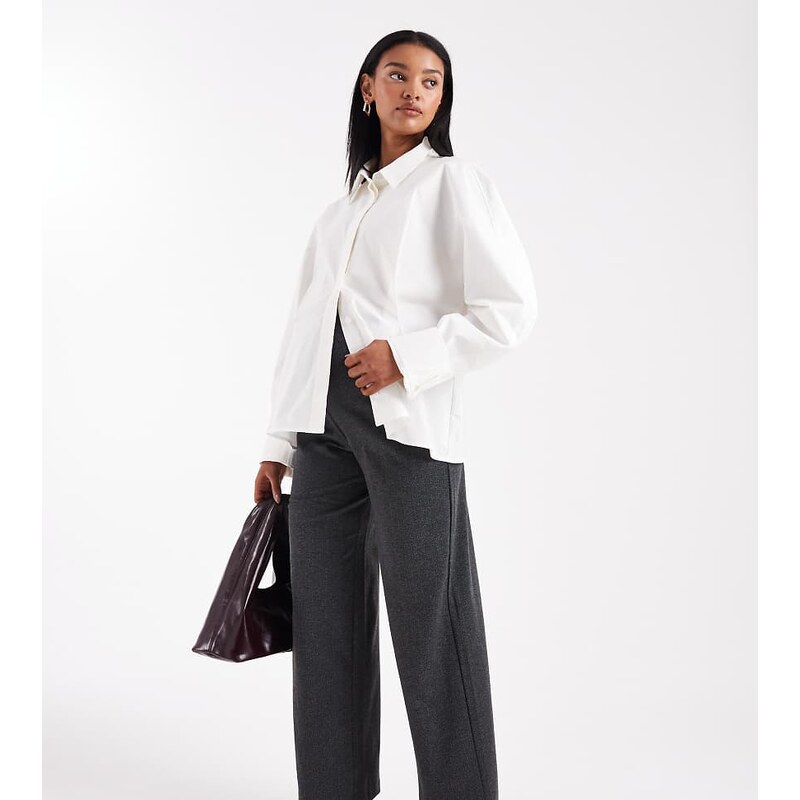Vero Moda Maternity wide leg jersey trouser in black herringbone 108415636