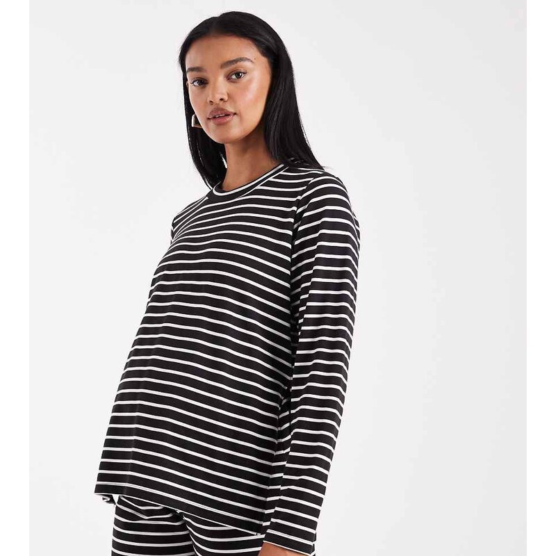Mama.licious Mamalicious Maternity soft crew neck jersey top co-ord in 108418593