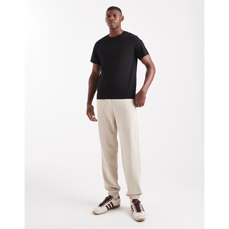 Jack & Jones slim fit jogger in beige-Neutral