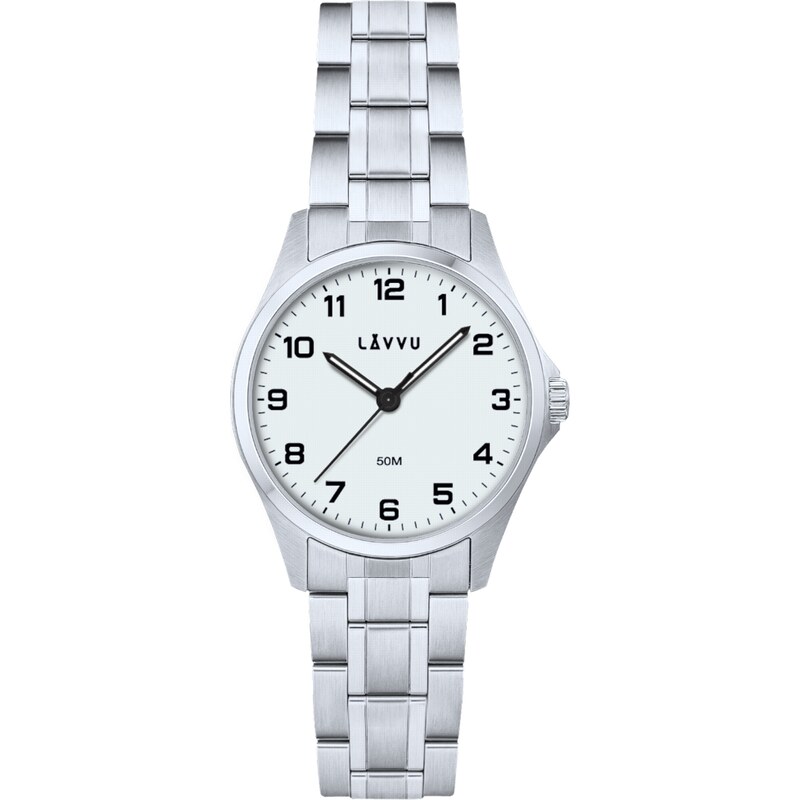 LAVVU Ocelové dámské hodinky GLIMT White LWL5080 108417655