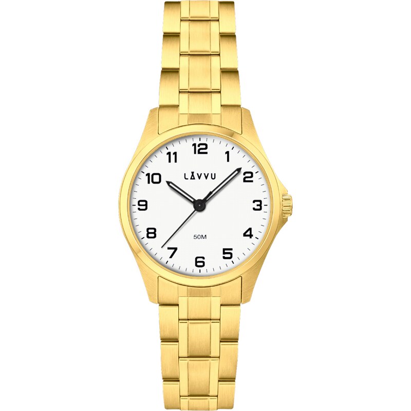 LAVVU Ocelové dámské hodinky GLIMT Gold LWL5082 108417657