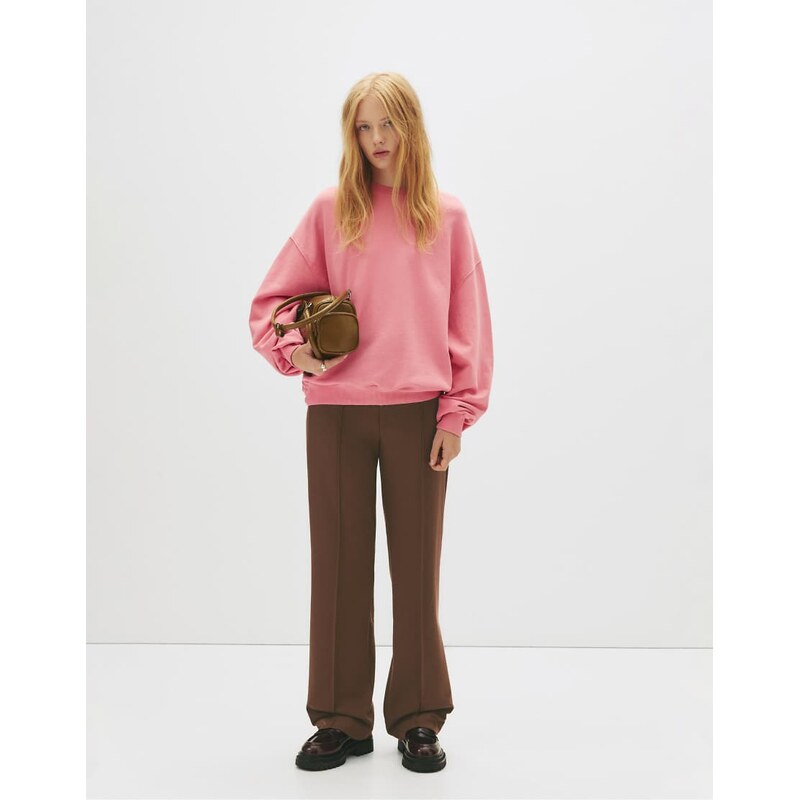 Pull&Bear Formal pants with seam detail in brown 108418537