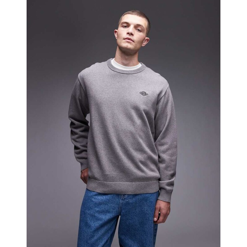 Dickies summerdale knitted jumper in dark grey