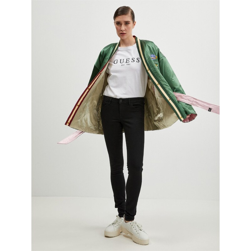 GUESS JEANS Černé dámské skinny fit džíny Guess Curve X - Dámské - GLAMI.cz