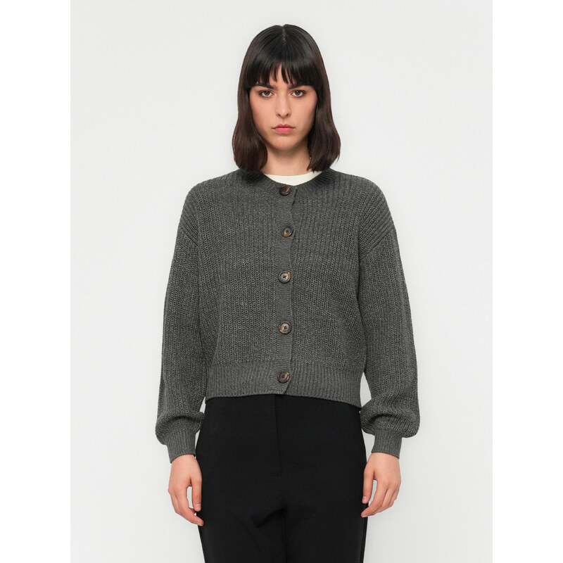 VERO MODA Kardigan 'VMLea' antracitová