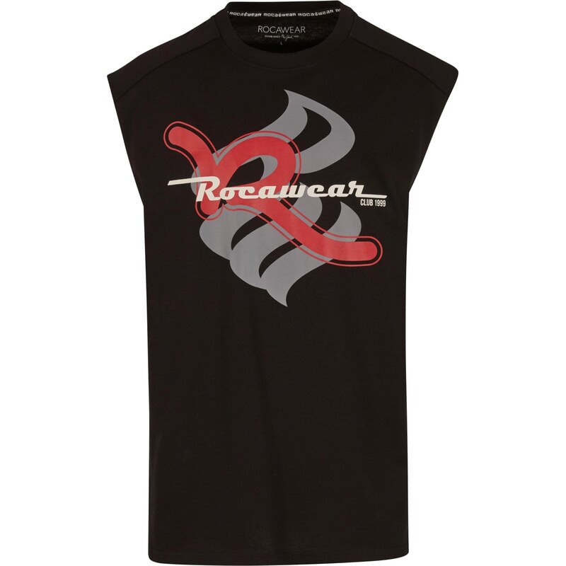 ROCAWEAR Tričko Sirene šedá / červená / černá