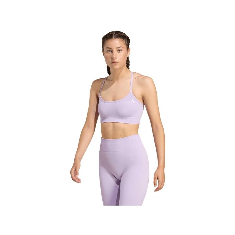 adidas WE KNIT LS BRA Dámská sportovní podprsenka