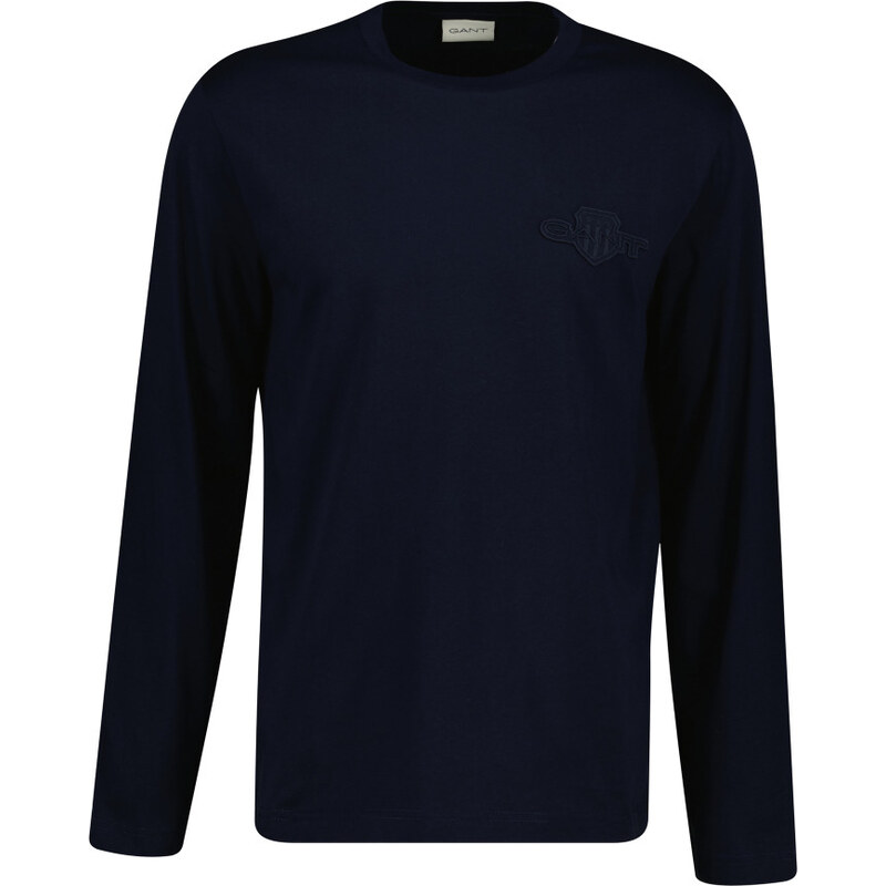 TRIČKO GANT REG TONAL SHIELD LS T-SHIRT EVENING BLUE