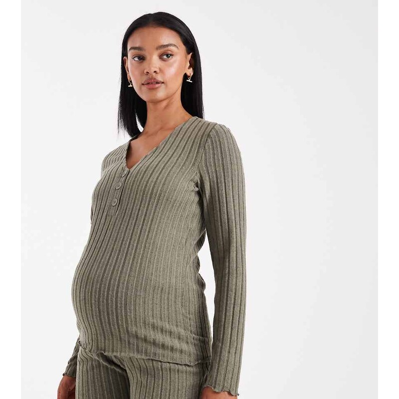 Mama.licious Mamalicious Maternity super soft rib knited nursing