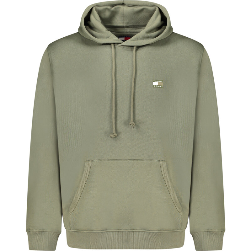 Tommy Hilfiger Pánská mMikina s kapucí v khaki barvě