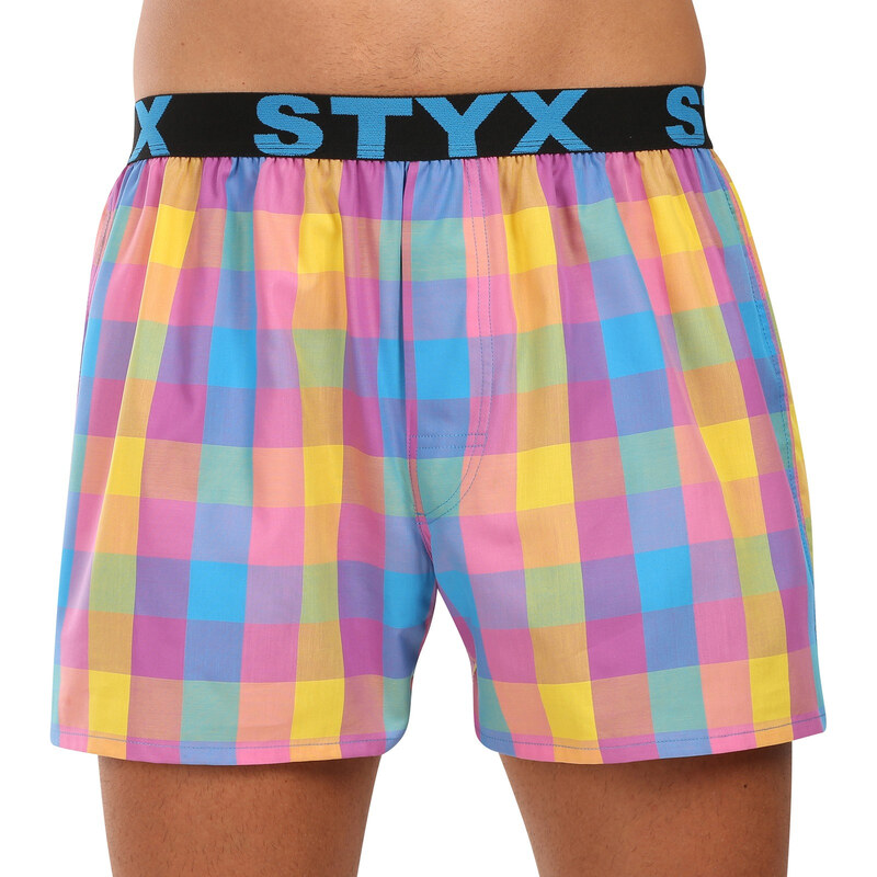 Pánské trenky Styx sportovní guma vícebarevné (B1101)
