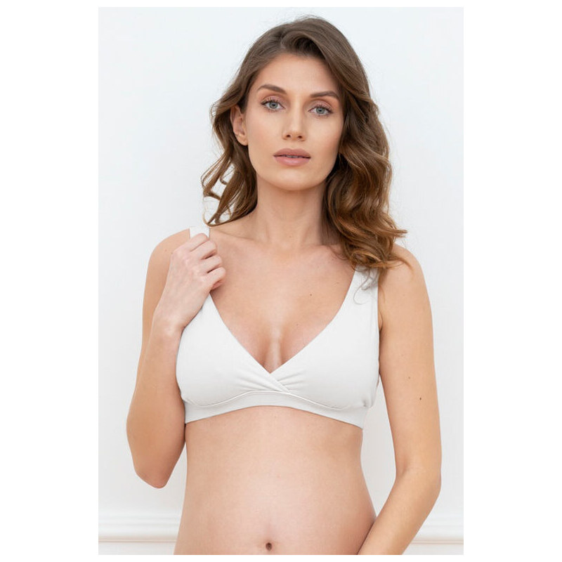 Italian Fashion Bavlněná soft kojicí podprsenka Lux bílá 28242076
