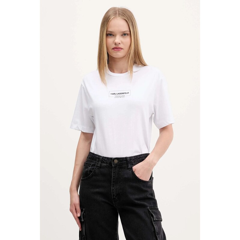 Karl Lagerfeld Jeans tričko dámské bavlněné 110541347