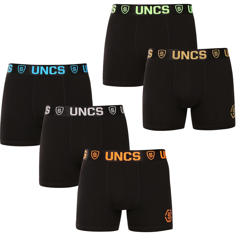 5PACK pánské boxerky UNCS černé (24Z207PSPP)