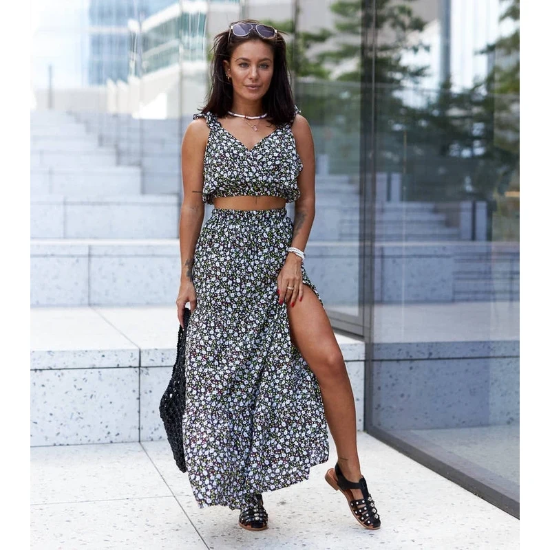 Gemre Black set with top and skirt Alvisa