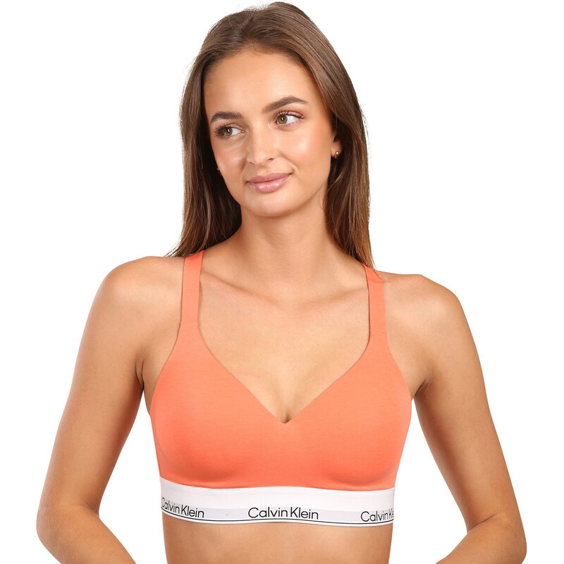 Dámská podprsenka Calvin Klein oranžová (QF8500-YTS) 108428295