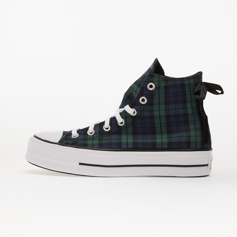 Converse Chuck Taylor All Star Lift Platform Plaid Hi Navy/ Black/ 108424890