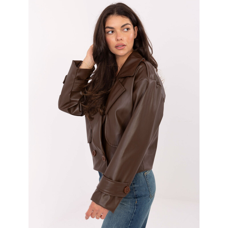 RUE PARIS Jacket-IT-KR-FL9558.60-brown
