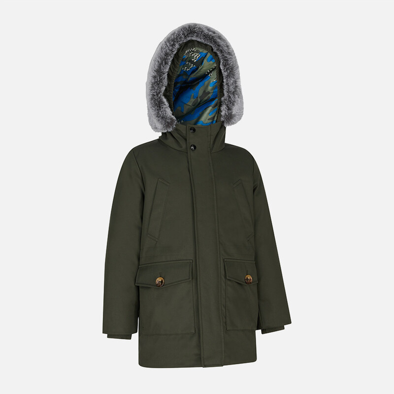 Khaki chlapecká bunda Geox Norwolk - Kluci