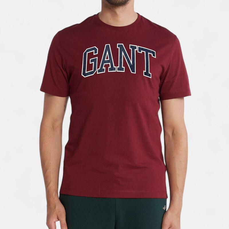 Pánské červené triko Gant 56408