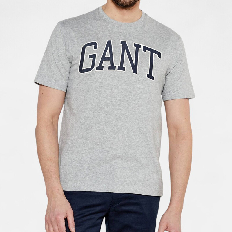 Pánské šedé triko Gant 56409
