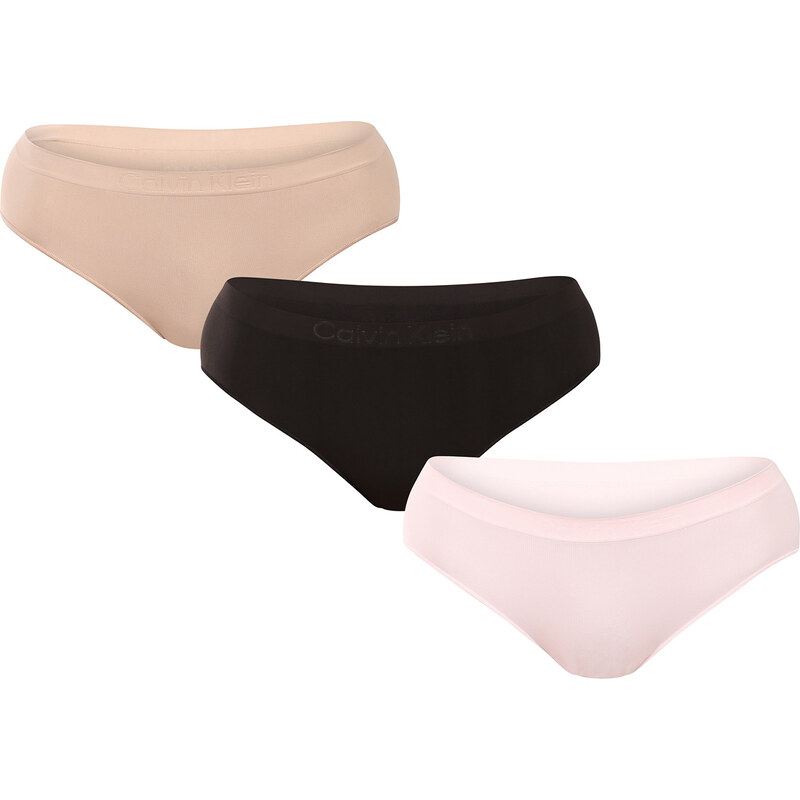 3PACK dámské kalhotky Calvin Klein bezešvé vícebarevné (QD5212-31S) 108427358