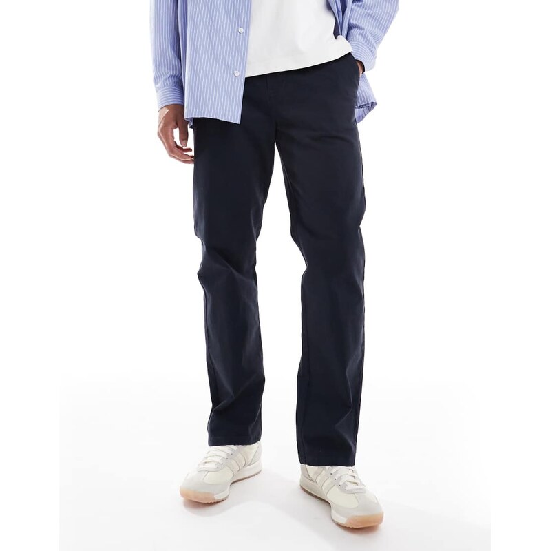 Threadbare straight fit trouser in navy