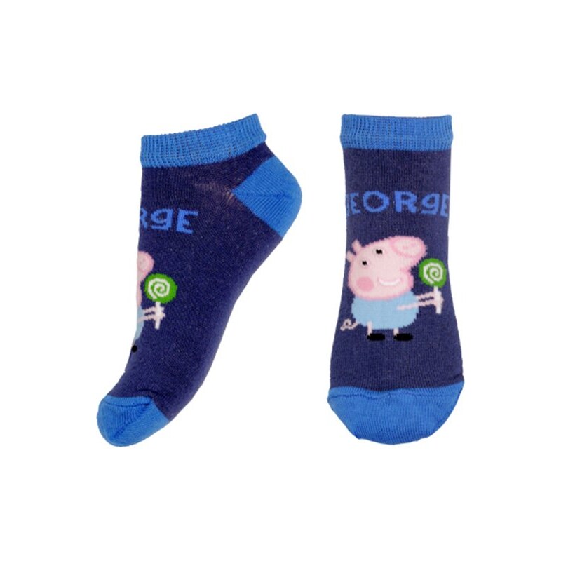 E plus M Chlapecké ponožky Peppa Pig George - modré