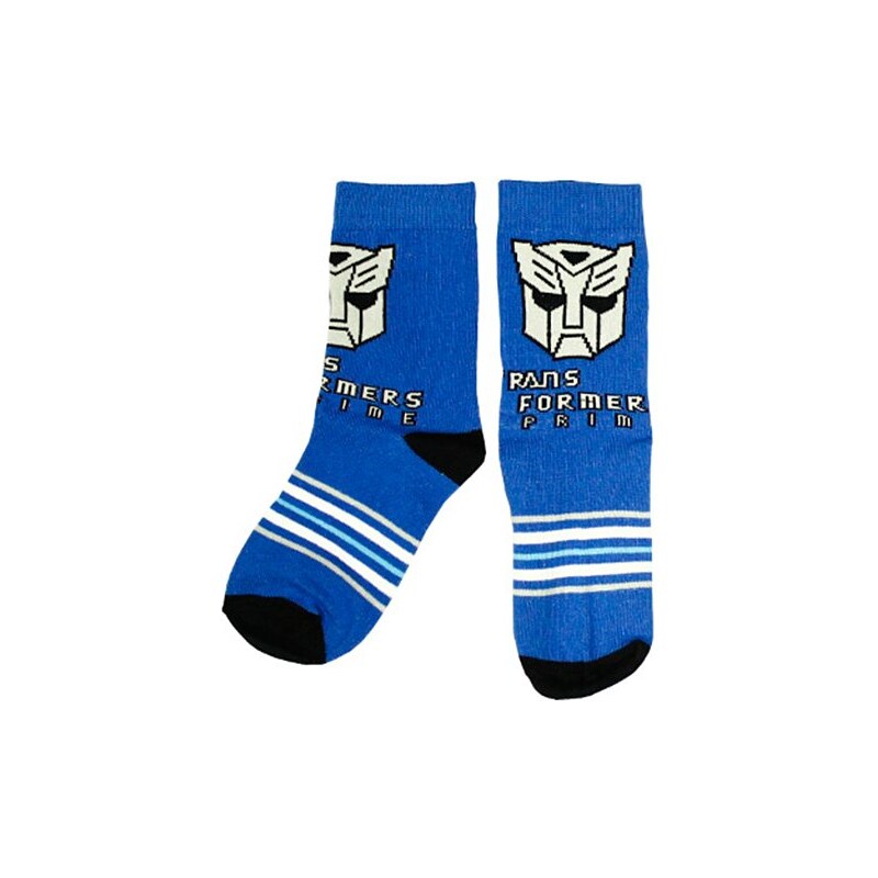 E plus M Chlapecké ponožky Transformers - modré