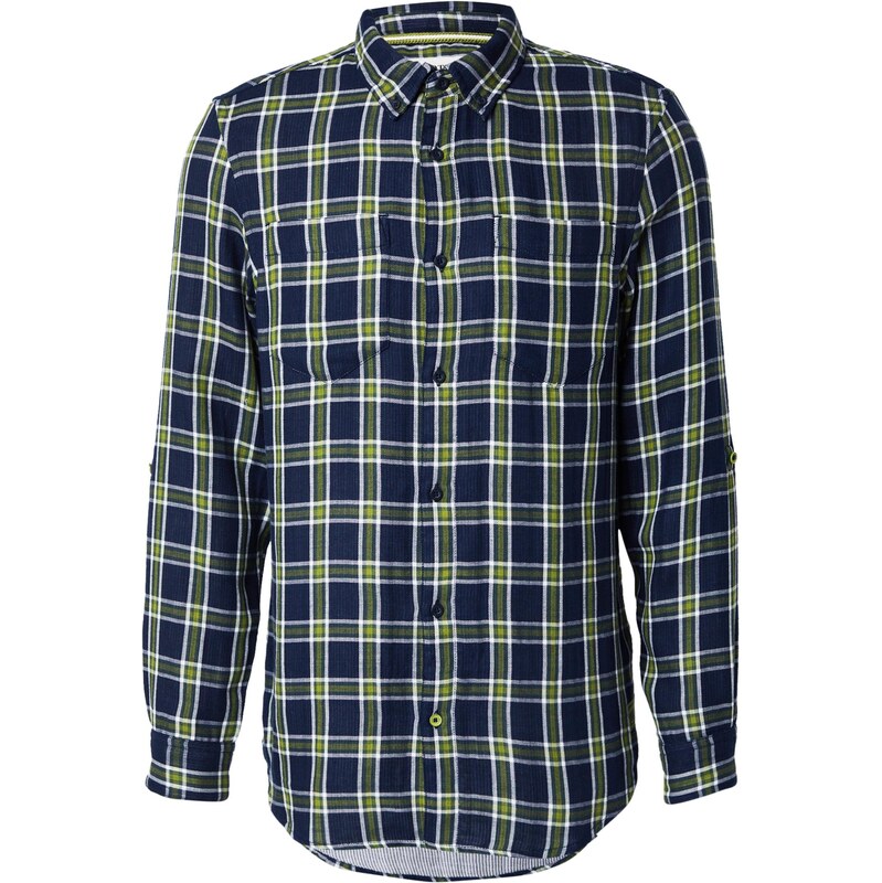 SCOTCH & SODA Košile noční modrá / kiwi / bílá